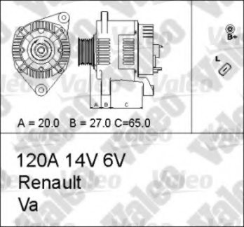 VALEO 437184 Alternator